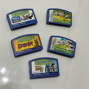 Set of 5 leapster leapfrog games